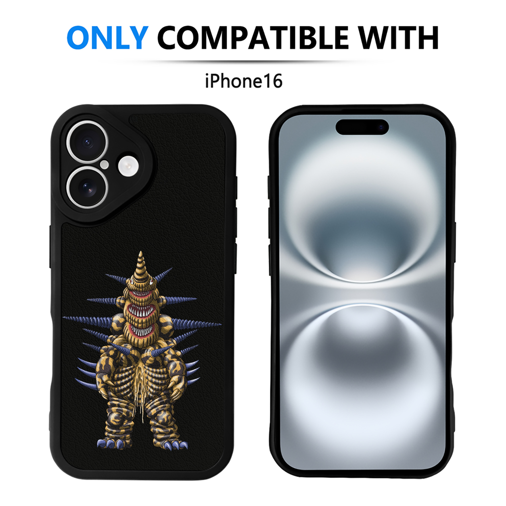 （画像用） ウルトラマン Ultraman 【iPhone 16シリーズ対応】シリコンスマホケース（レザー調） 材質：シリコン